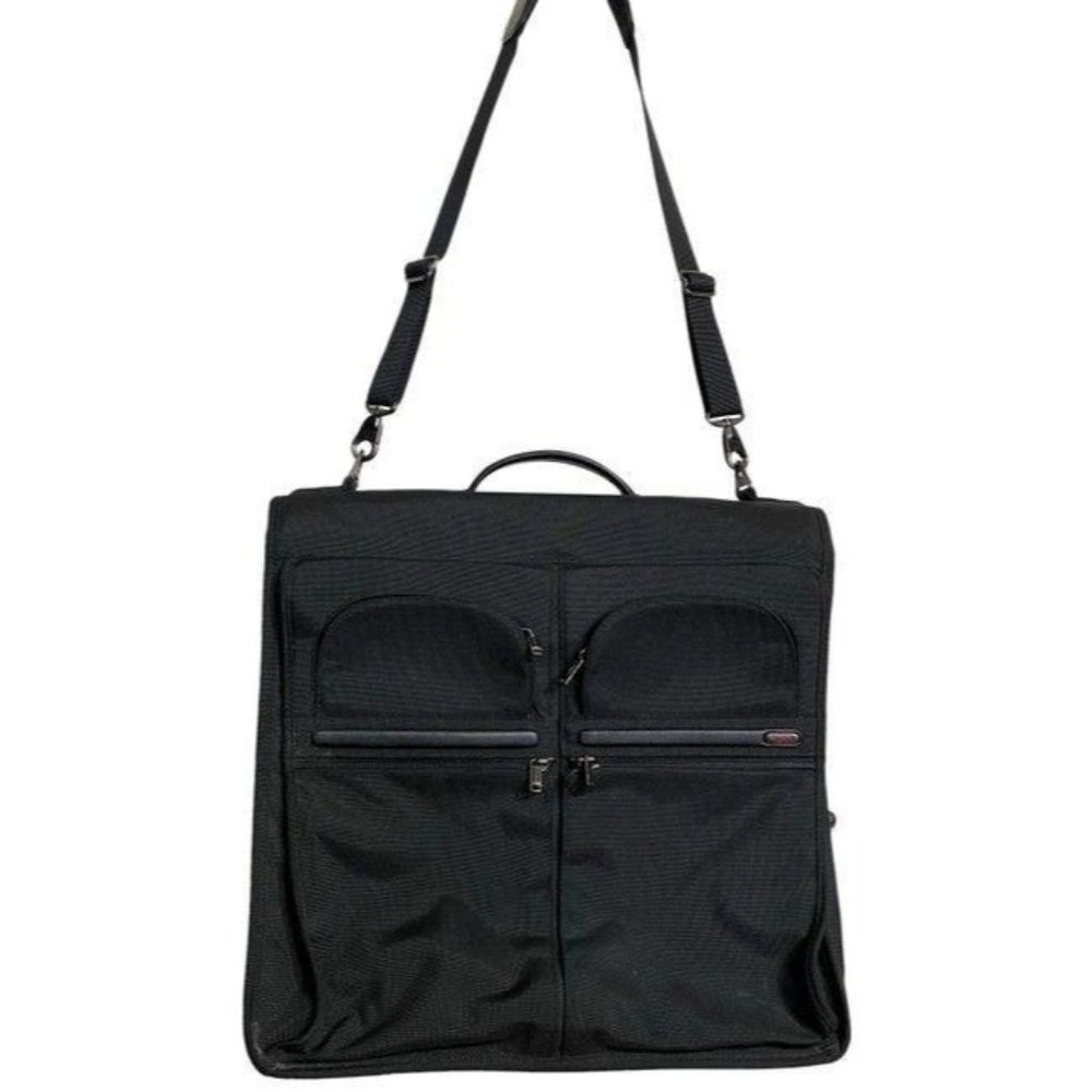tumi alpha kleidersack black nylon weekendtravel b